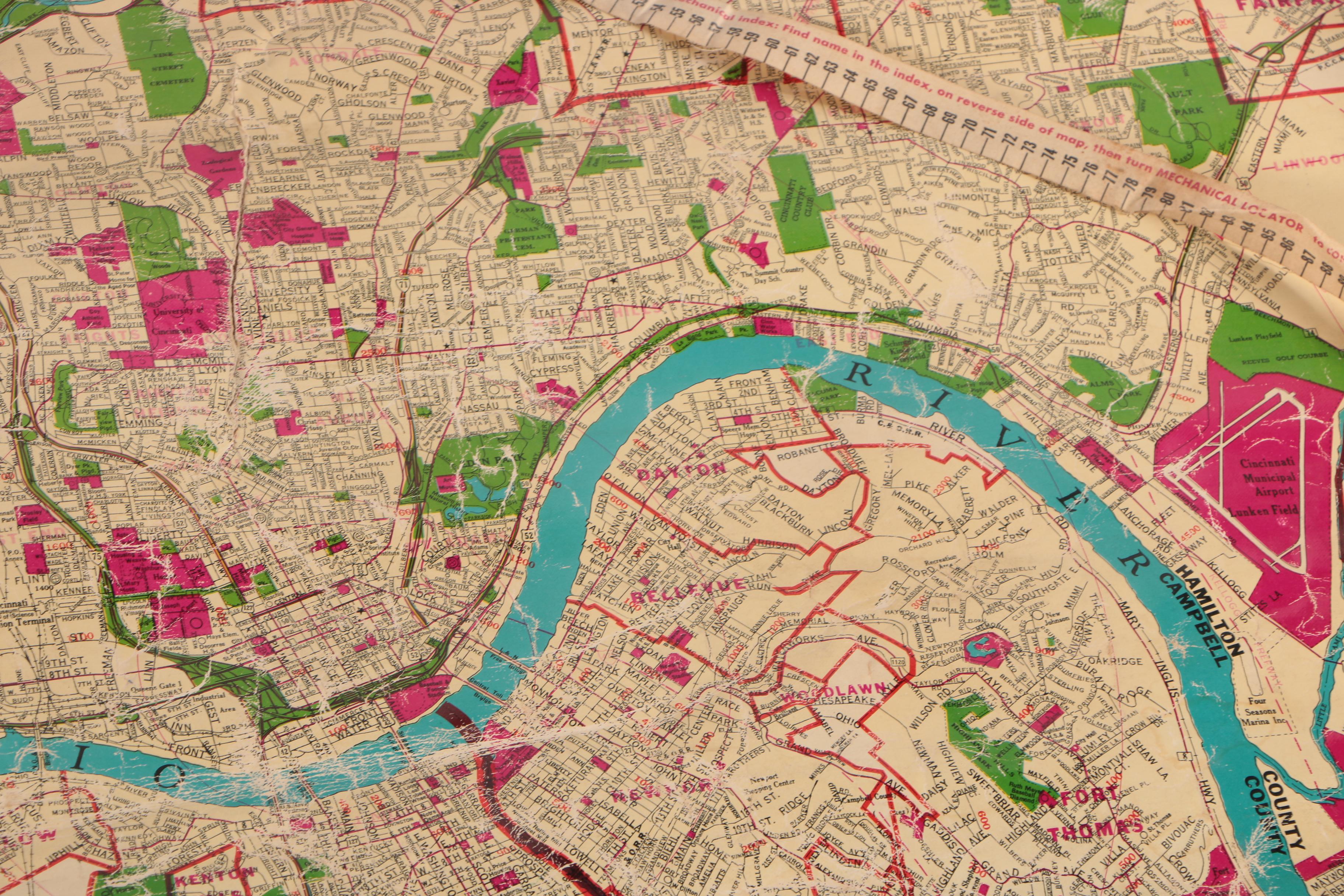 Hearne Brothers Official Map of Greater Cincinnati and Hamilton County