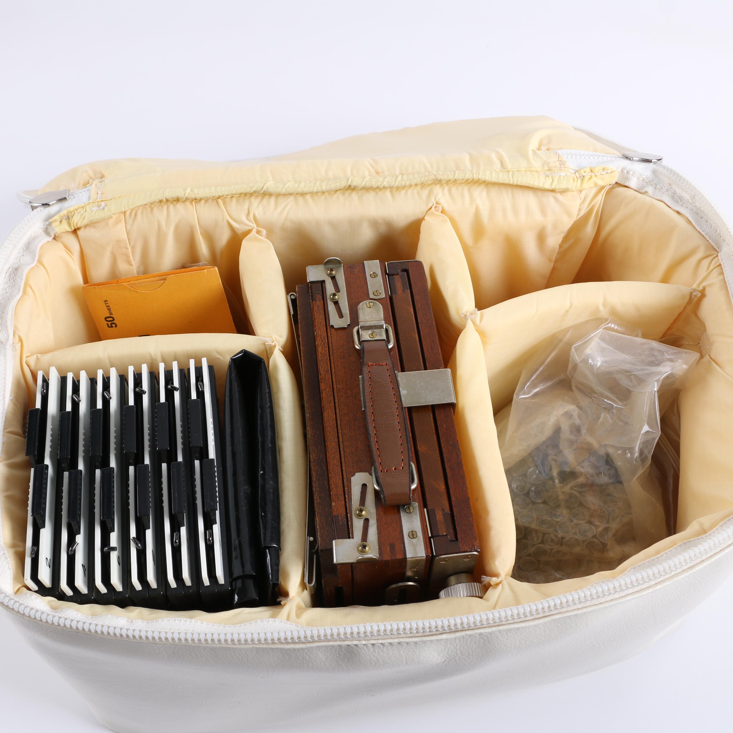 Calumet Wood-Field 4X5 View Camera with Caltar-S II Lens and Accessories