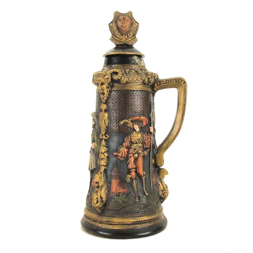 Large Decorative Beer Tankard