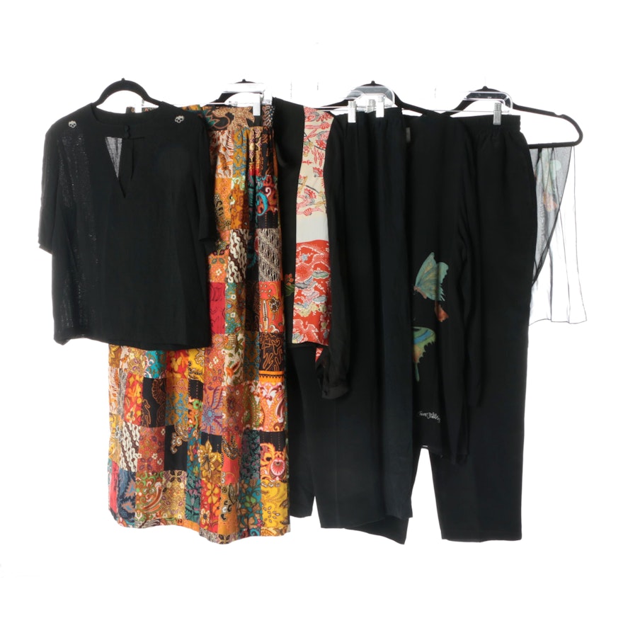 Women's Vintage Silk Separates Including Carol Patterson and Tomoyo