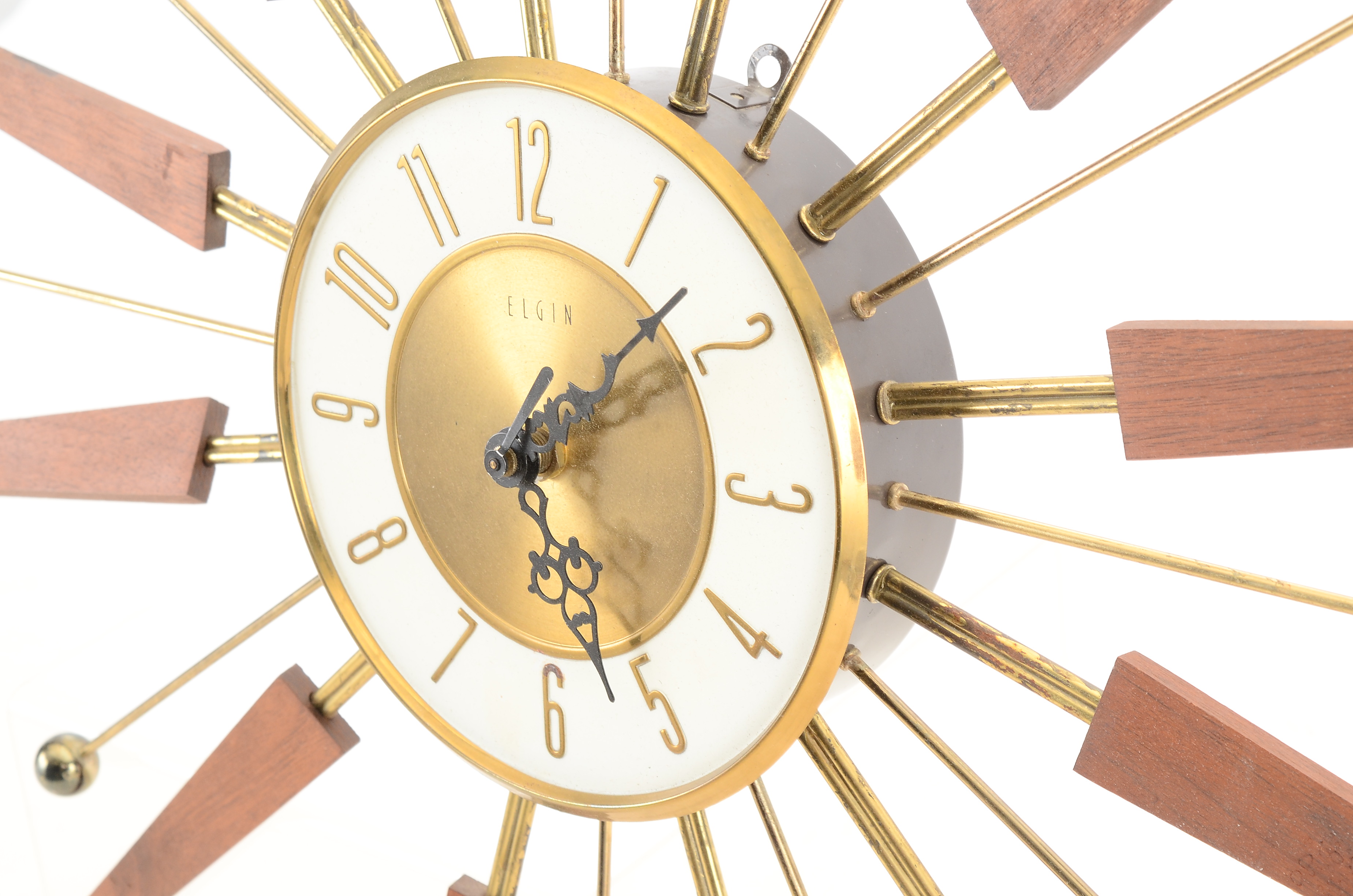 Elgin Sunburst Wall Clock
