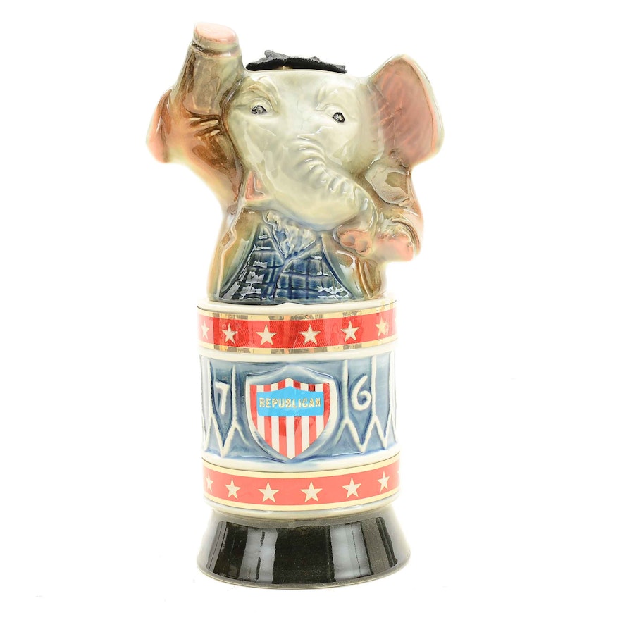 Jim Beam Bicentennial Republican Elephant Decanter