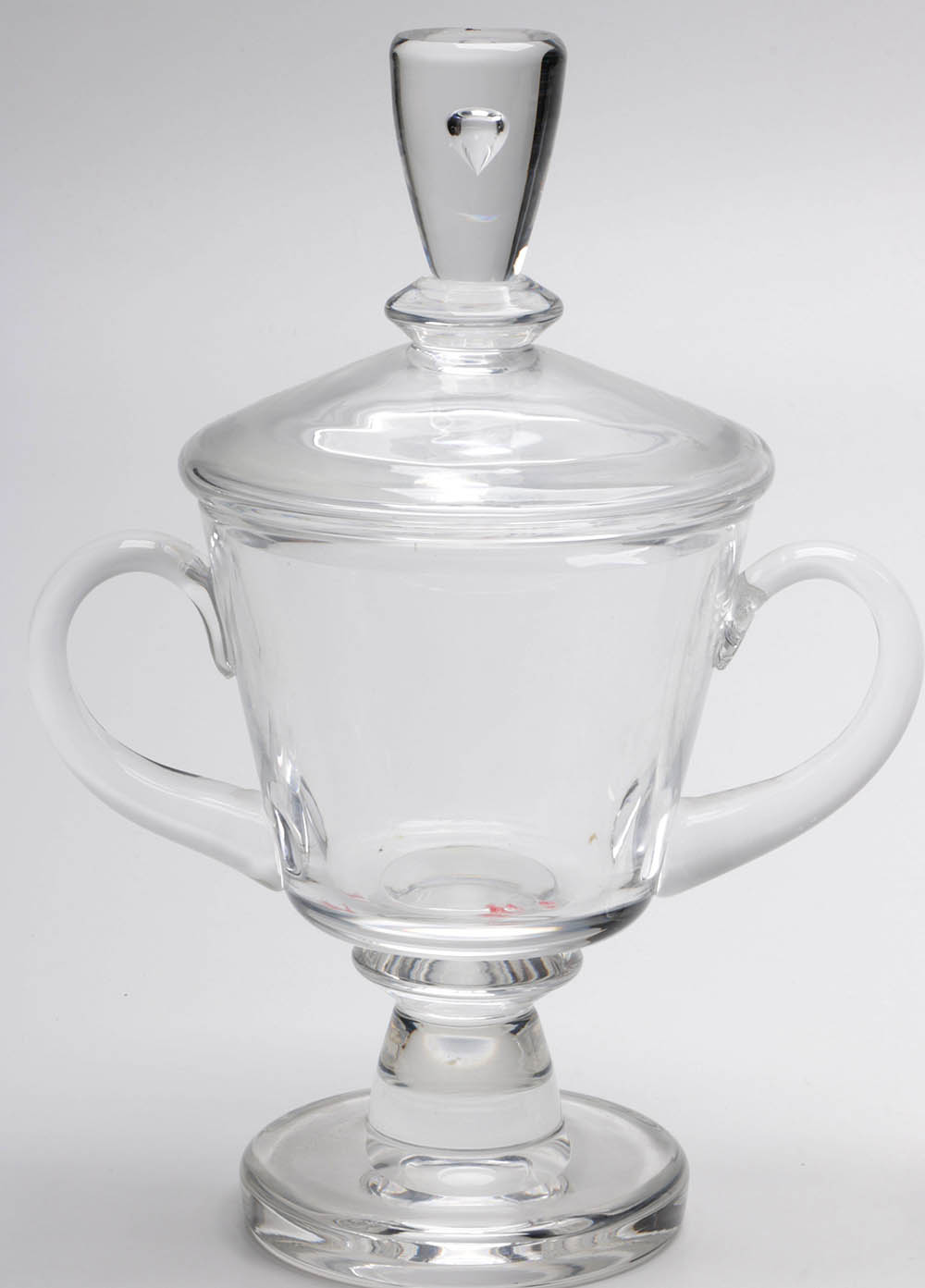 1930's Signed Steuben Glass Covered Urn or Candy Dish with 1950s Decanter