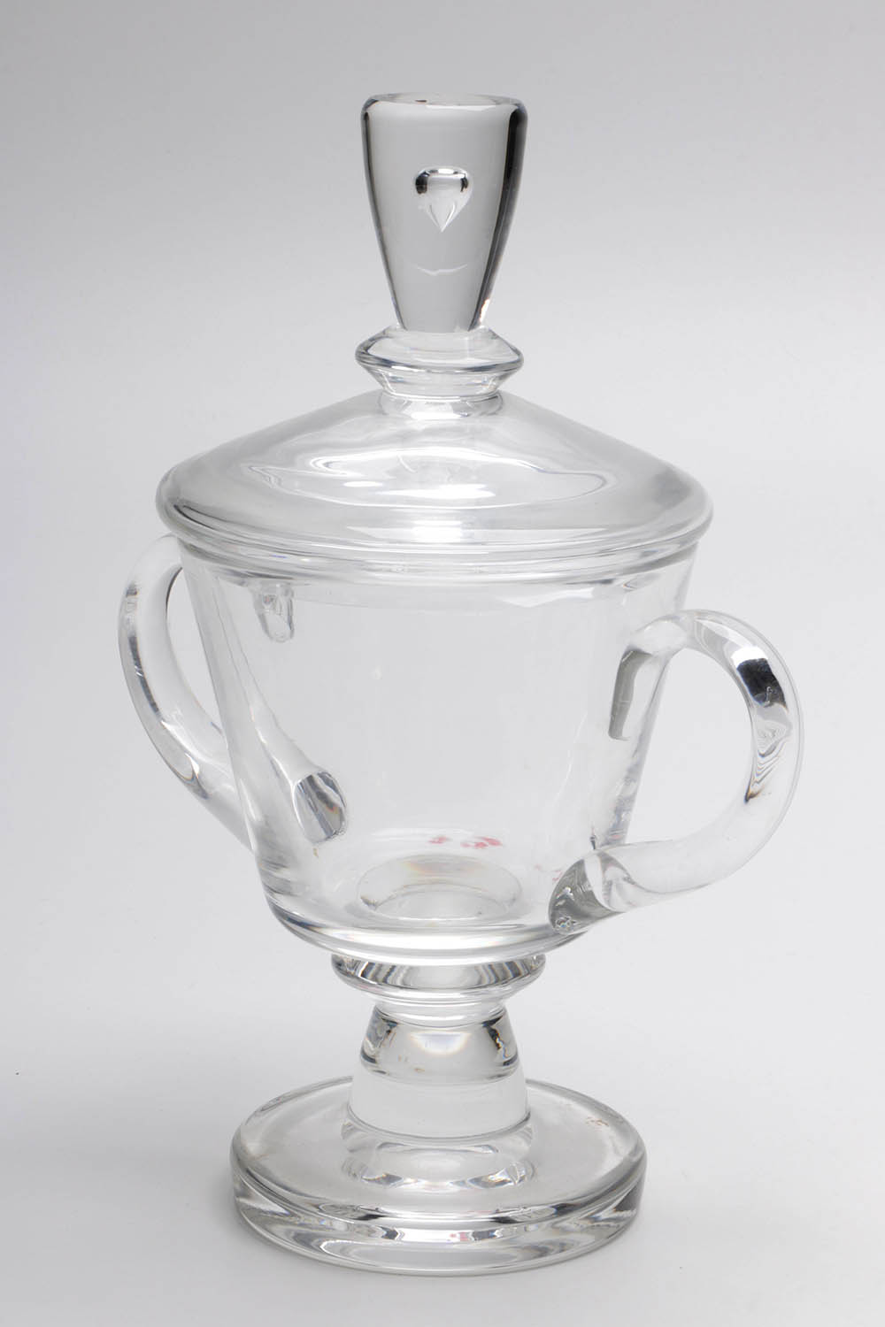 1930's Signed Steuben Glass Covered Urn or Candy Dish with 1950s Decanter