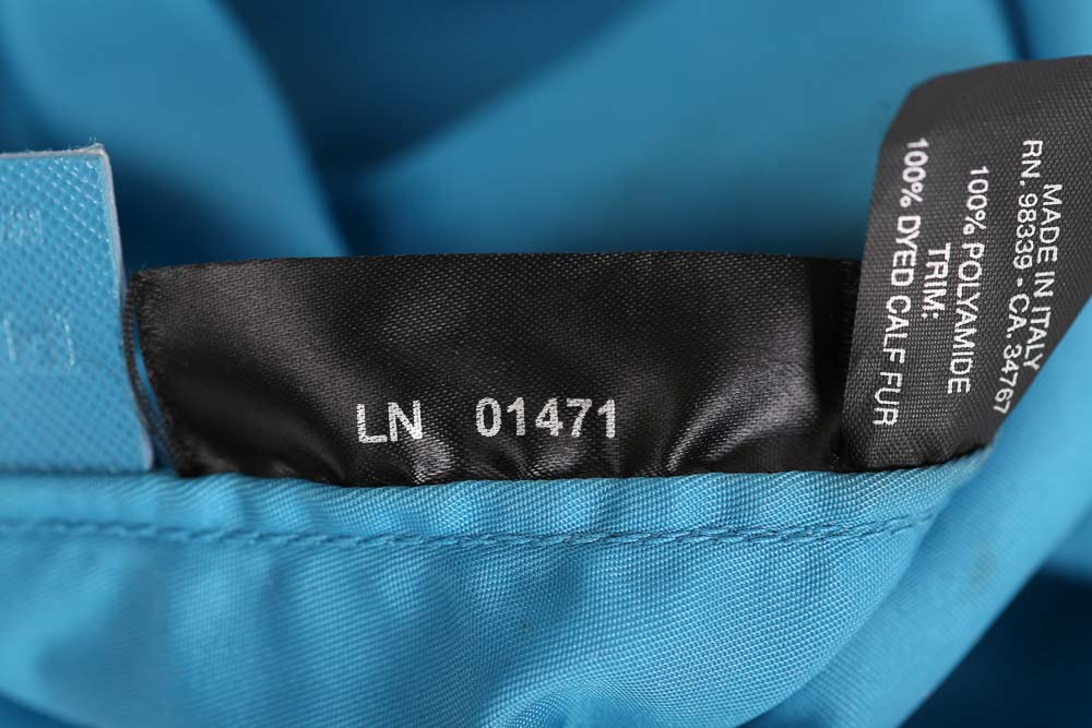 Prada Begonia Tessuto Robot Blue Nylon Shopper Tote