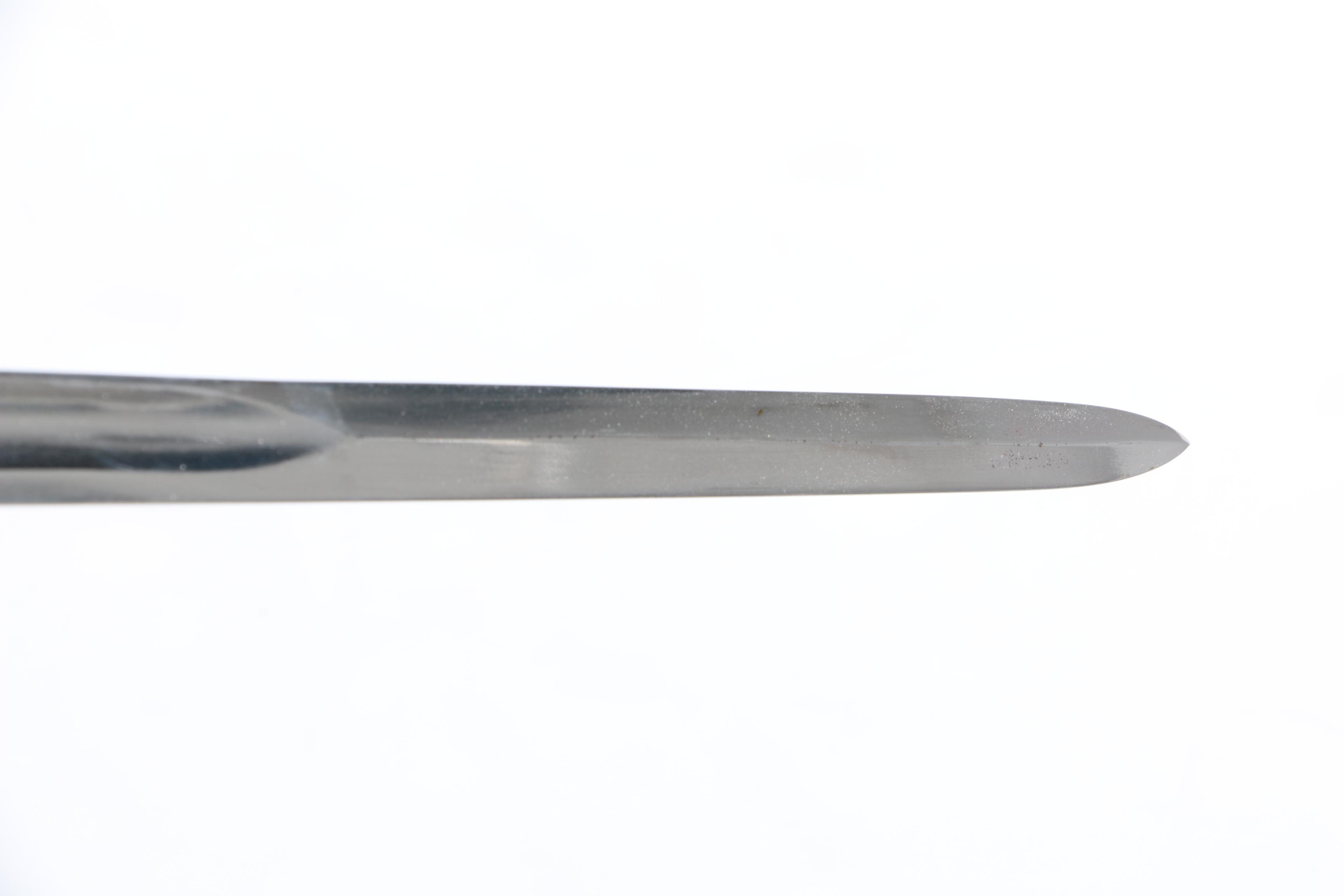 Royal Navy Officer's Five Ball Spadroon by Richard Teed, Strand