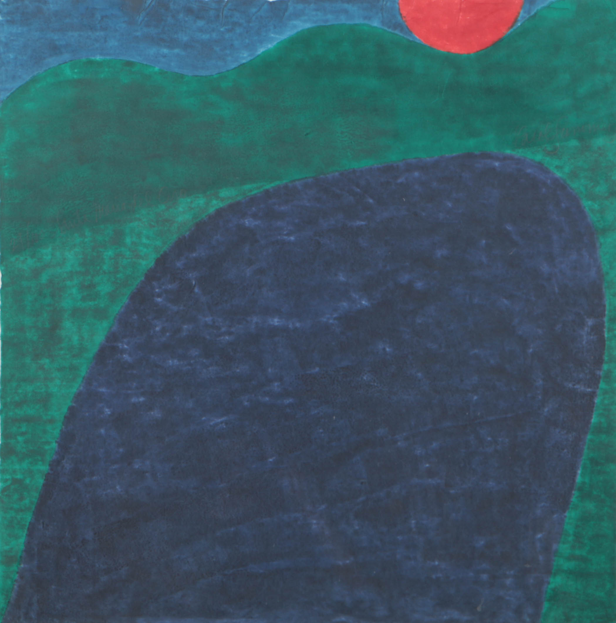 Carol Summers Woodcut "Santa Maria del Oro"