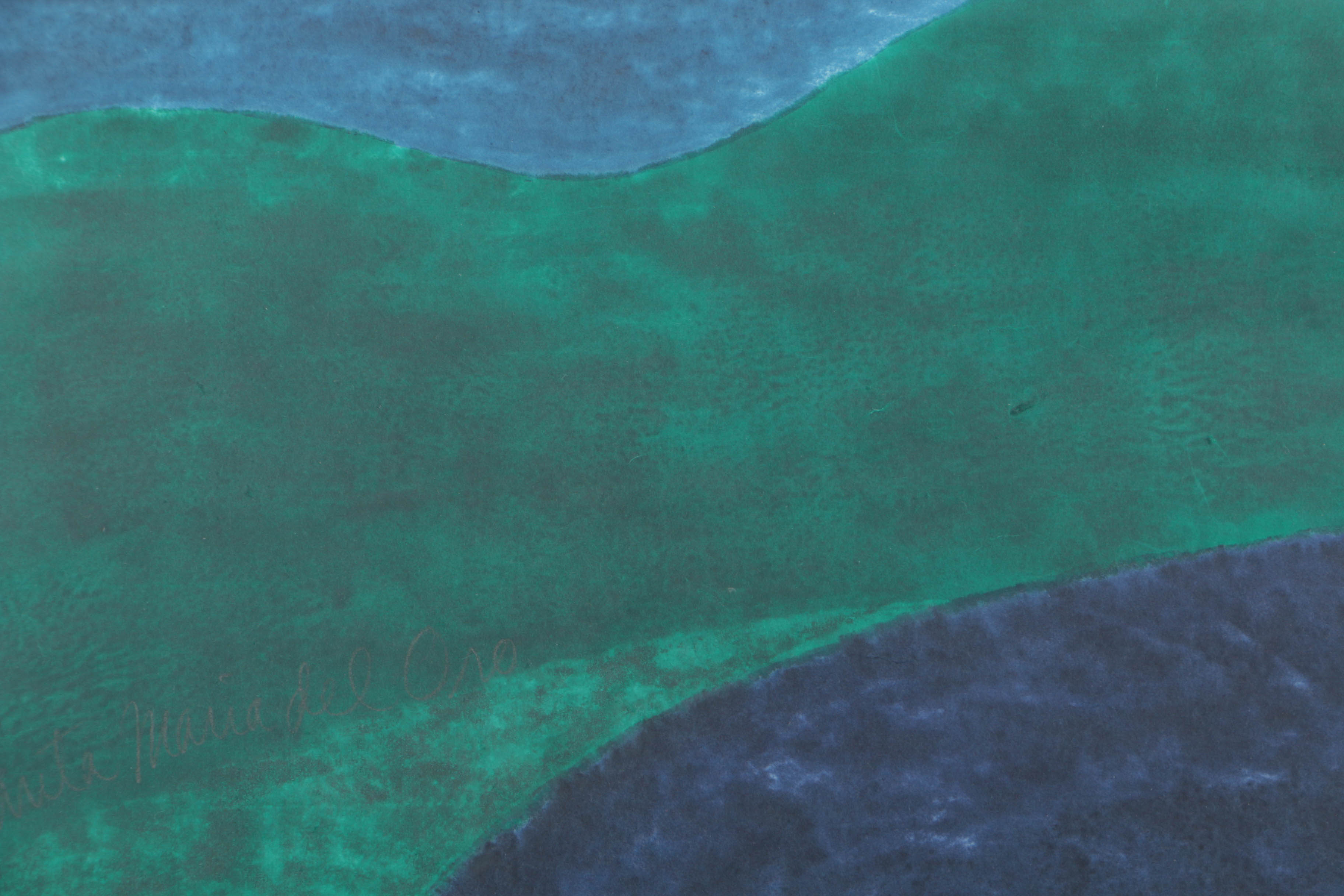 Carol Summers Woodcut "Santa Maria del Oro"