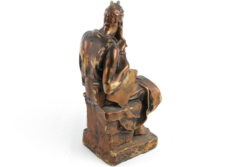 Vintage After Michelangelo Composite Figurine "Moses"