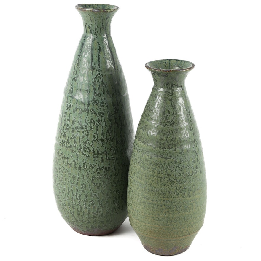 Contemporary Stoneware Art Pottery Vases