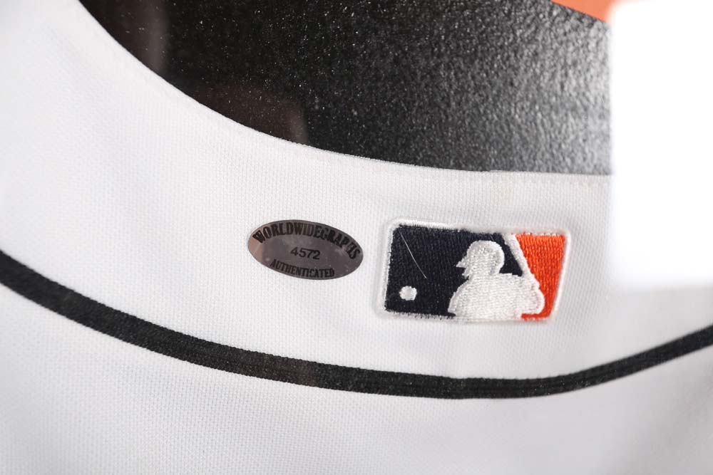 Cal Ripken Autographed "Statistics" Baltimore Orioles Jersey in Framed Display