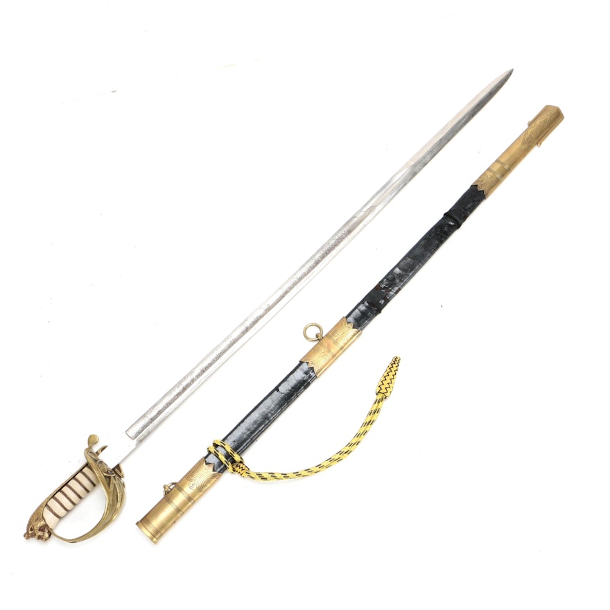 Vintage British Royal Naval Officer's Sword