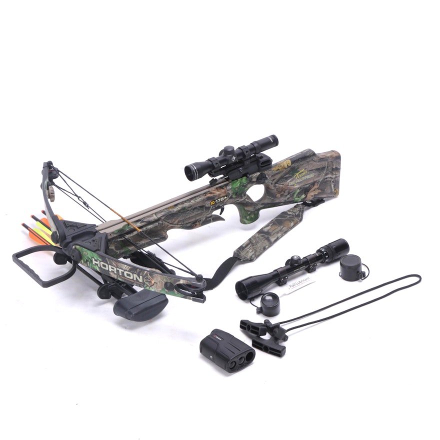 Horton Team Realtree HD 175 Crossbow with Practice Points and Scopes