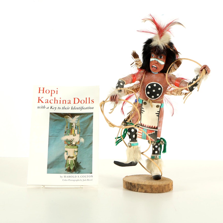 "Hopi Kachina Dolls" and A. Largo Kachina Doll "Hoop Dancer"