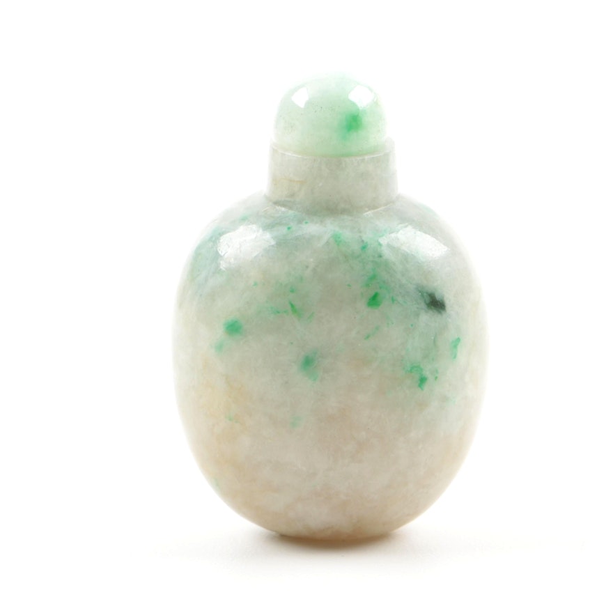 Qing Dynasty Jadeite Snuff Bottle