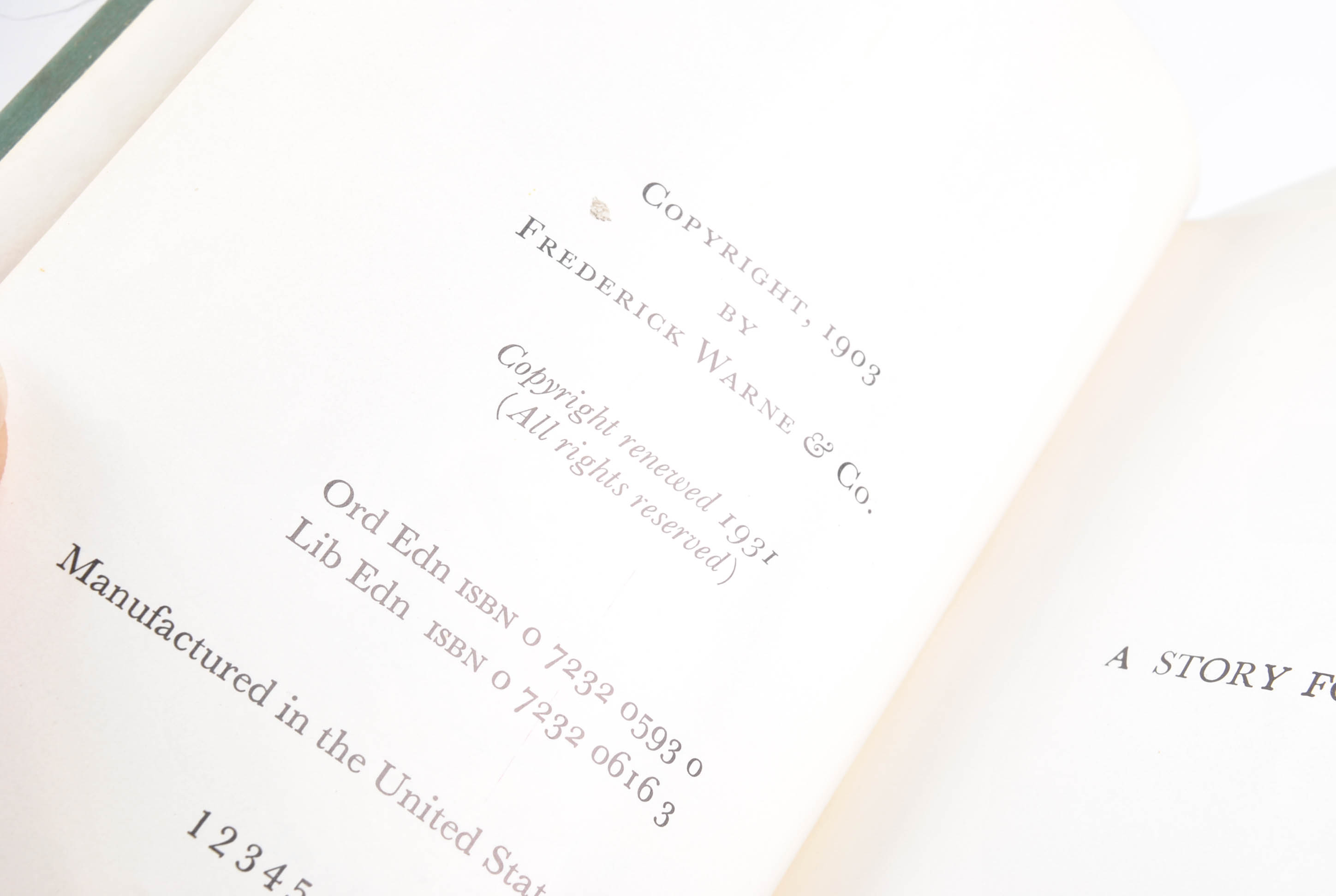 1930s Beatrix Potter Novels Including "The Tale of Peter Rabbit"