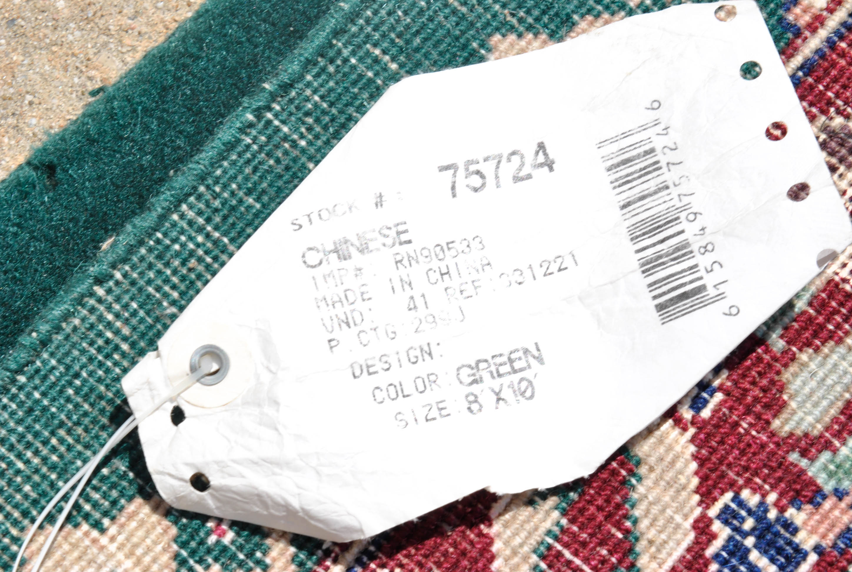 Hand-Knotted Chinese Floral Wool Area Rug