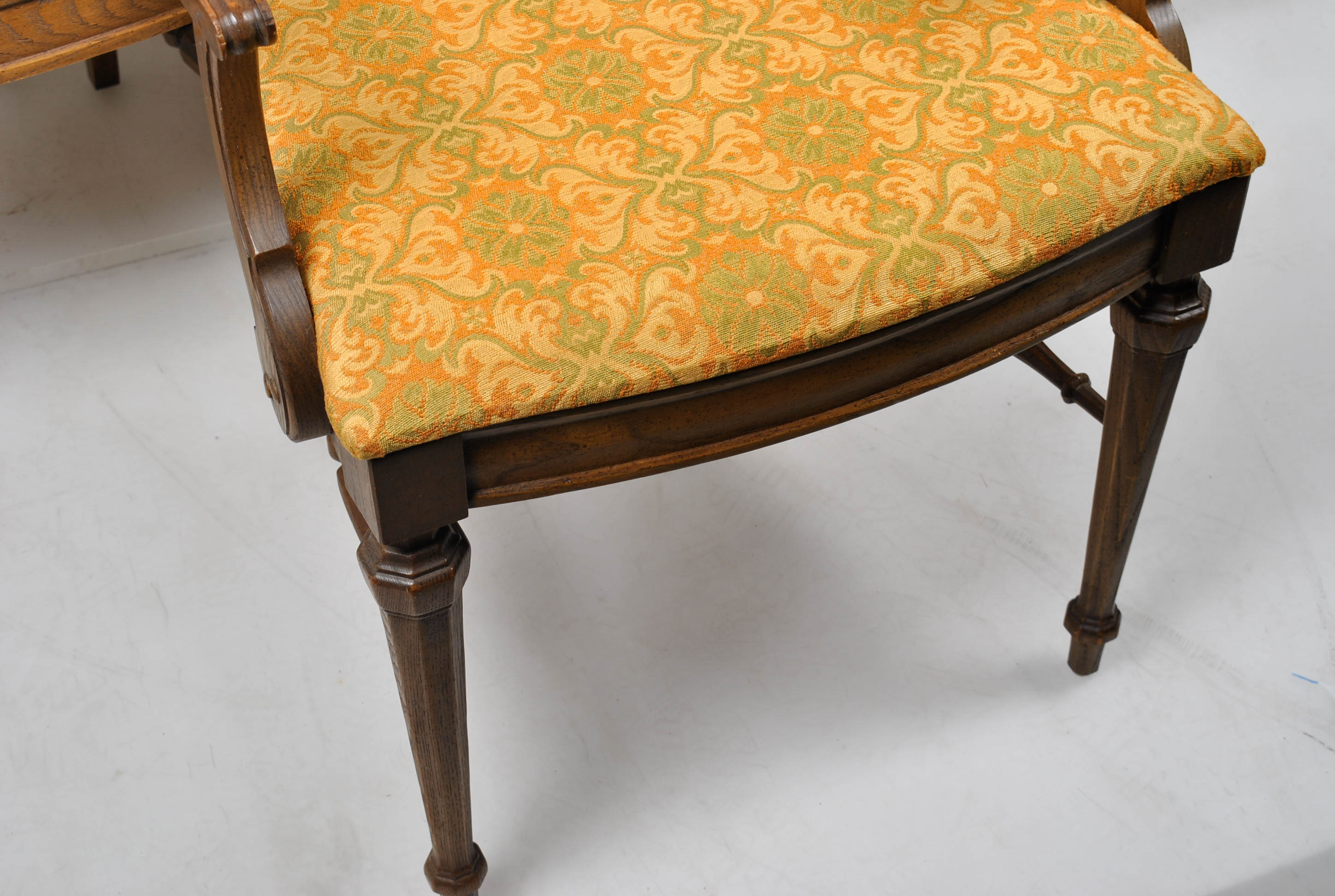 Six Quatrefoil Arch Chairs