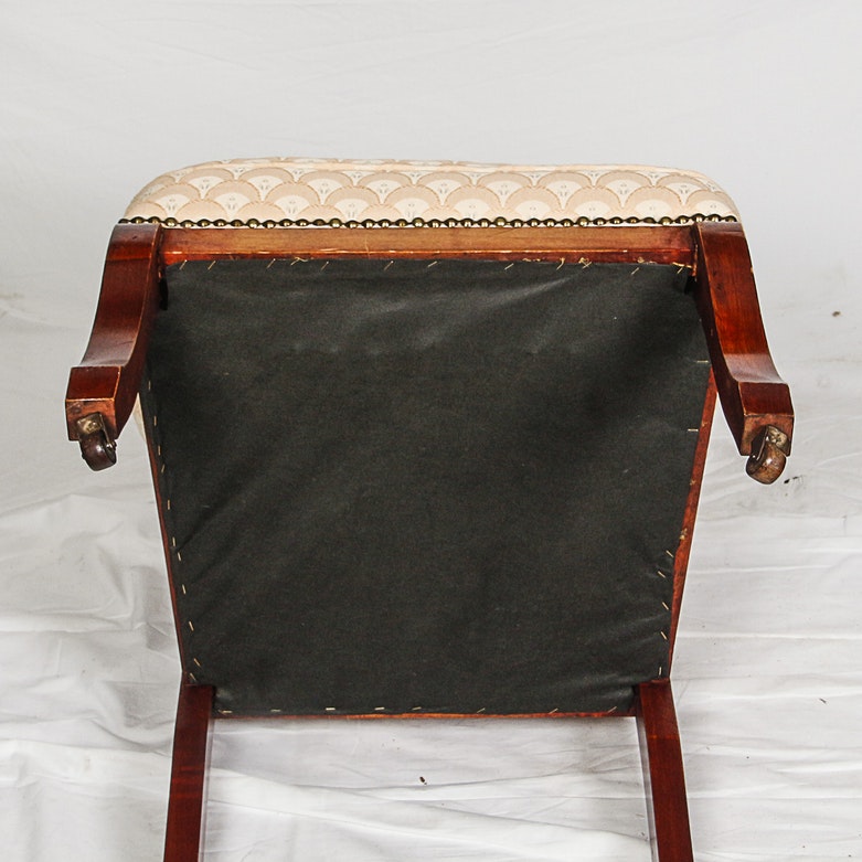 Vintage Italian Renaissance Style Carved Mahogany Side Chair