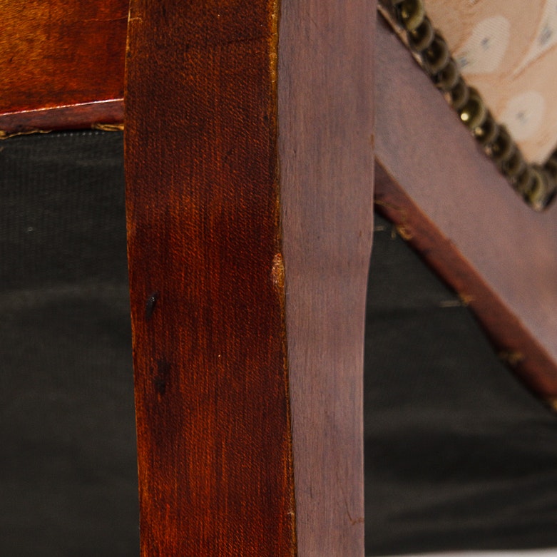 Vintage Italian Renaissance Style Carved Mahogany Side Chair