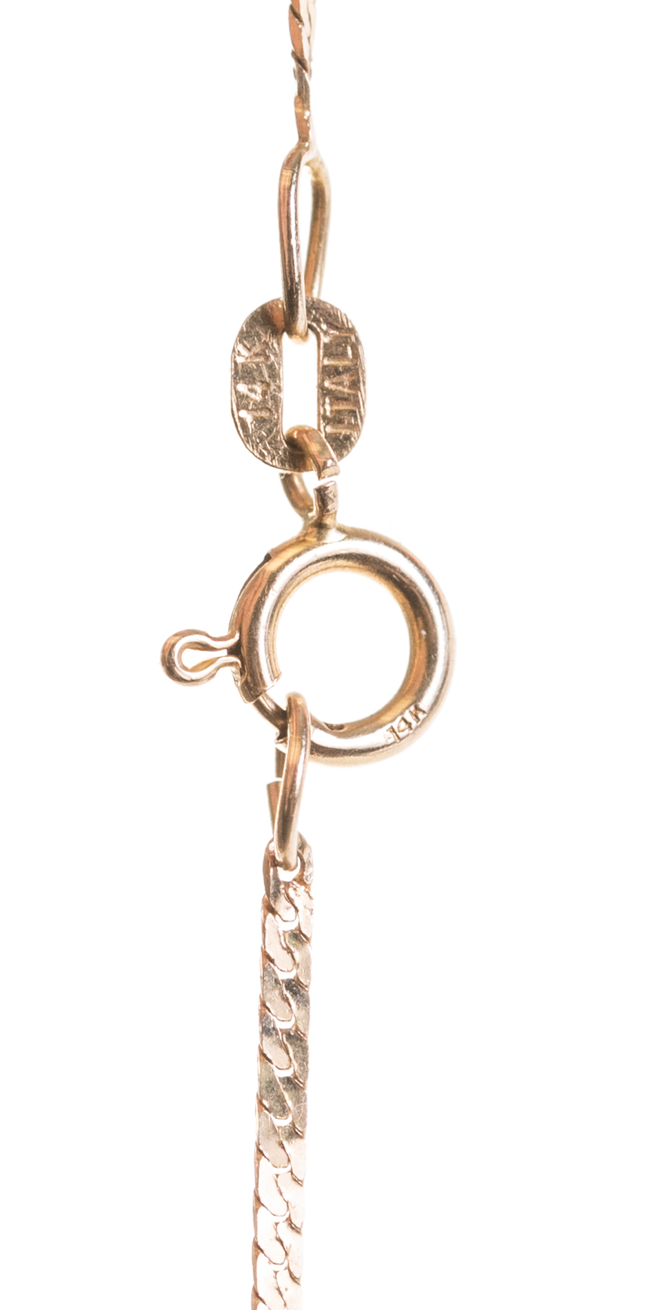 14K and 18K Yellow Gold Emerald and Diamond Necklace