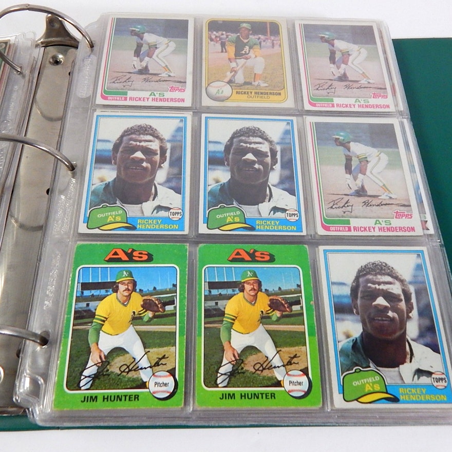 Baseball Star Card Album from 1970s and 1980s