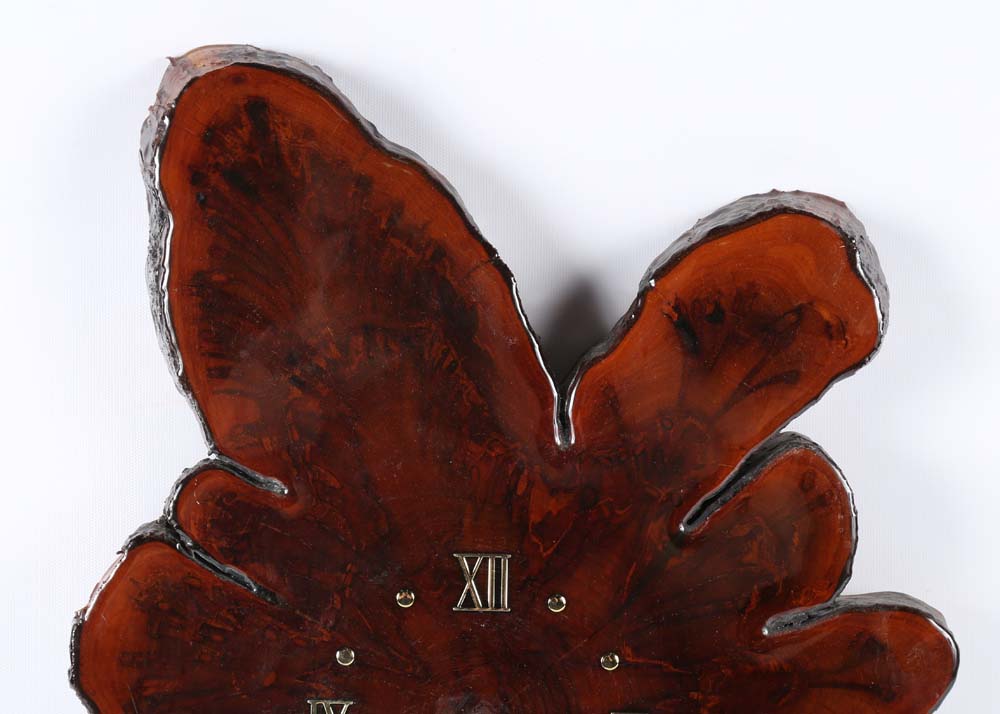 Vintage Wood Slab Wall Clock