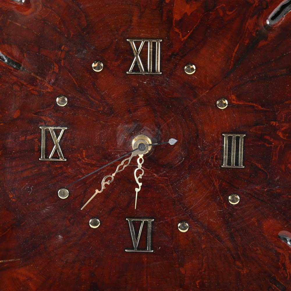 Vintage Wood Slab Wall Clock