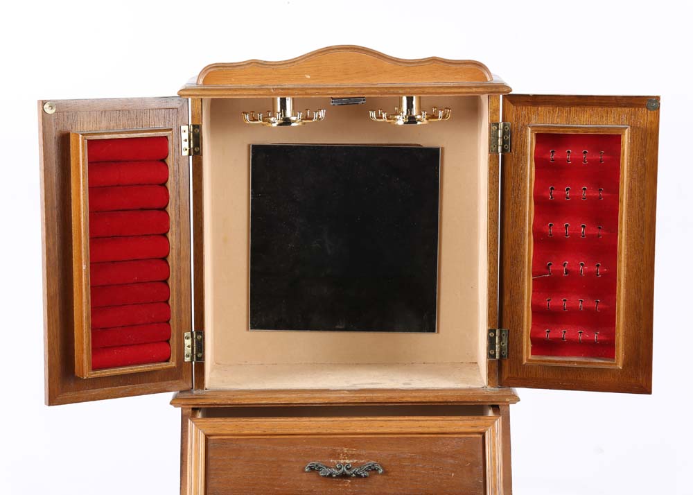 Vintage Table Top Jewelry Box