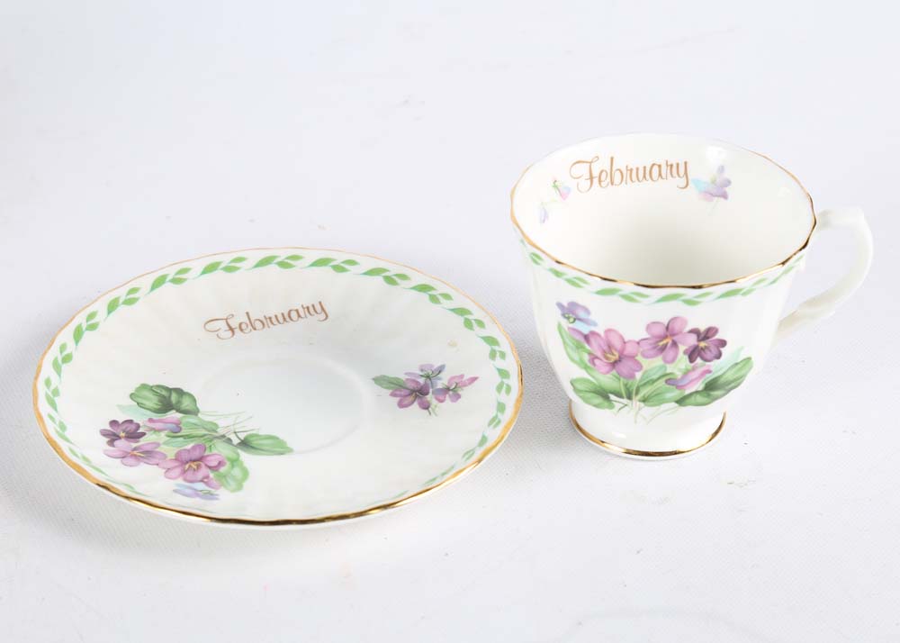 Assorted Tea Cup and Saucer Set