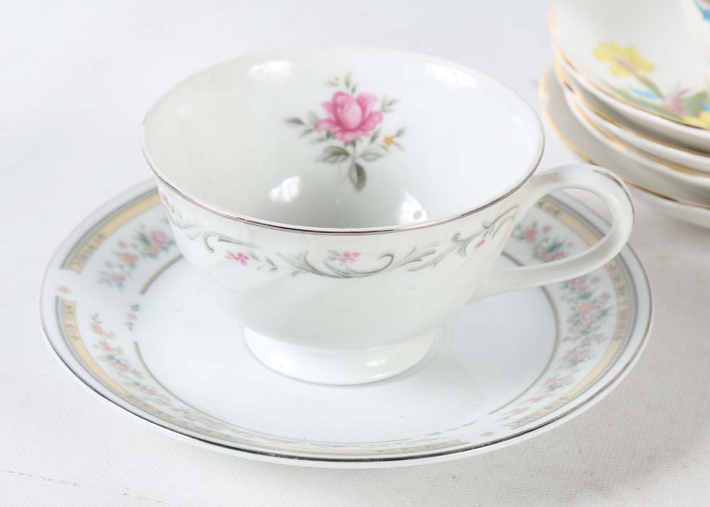 Assorted Tea Cup and Saucer Set