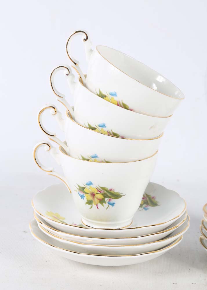 Assorted Tea Cup and Saucer Set