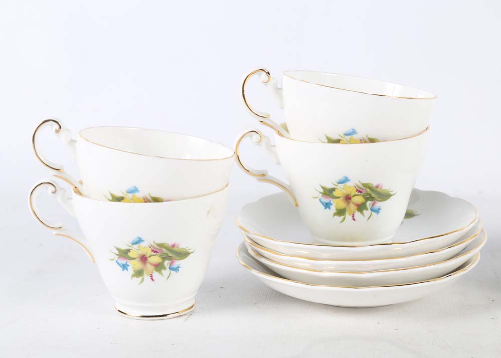Assorted Tea Cup and Saucer Set