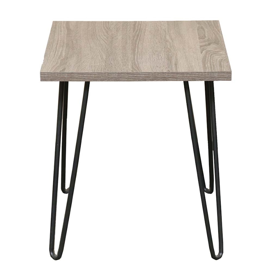 Contemporary Hairpin Leg Accent Table