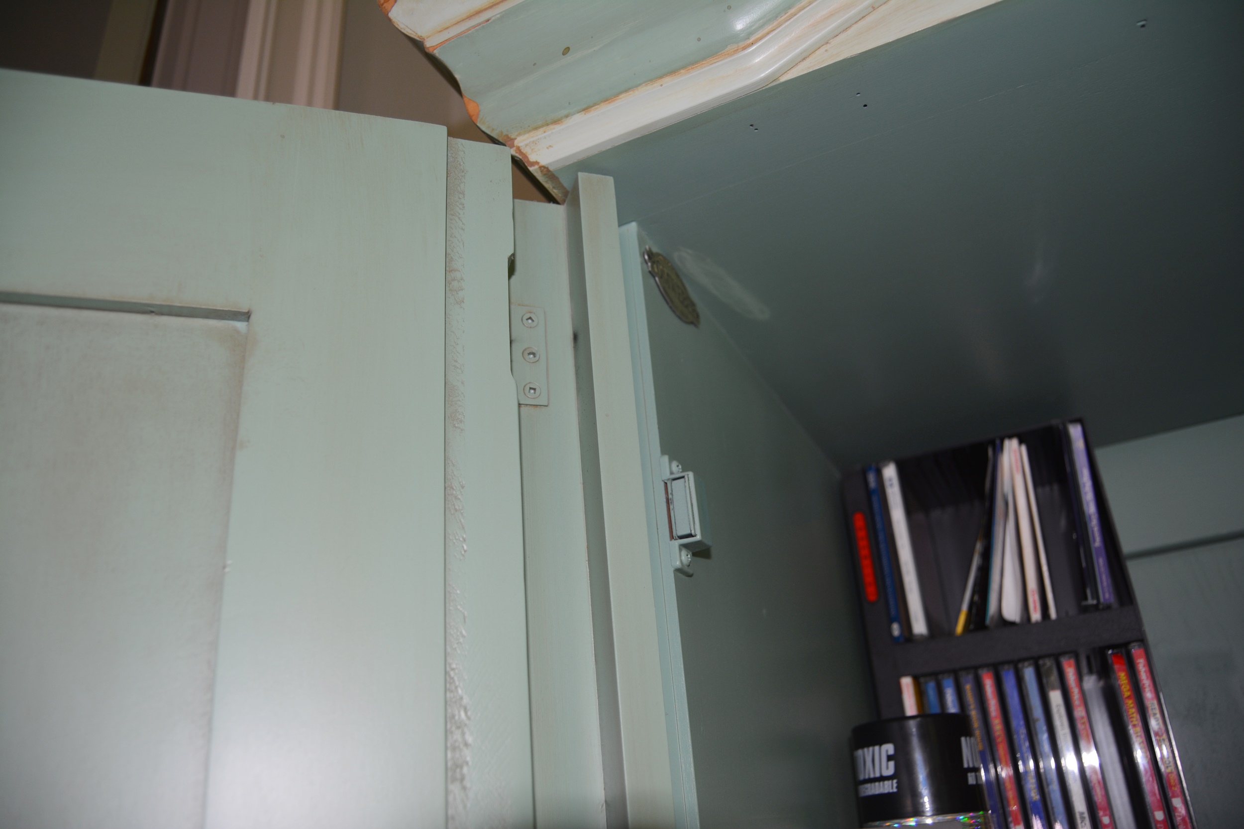 Romweber Botanical Style Painted Armoire/Entertainment Center EBTH