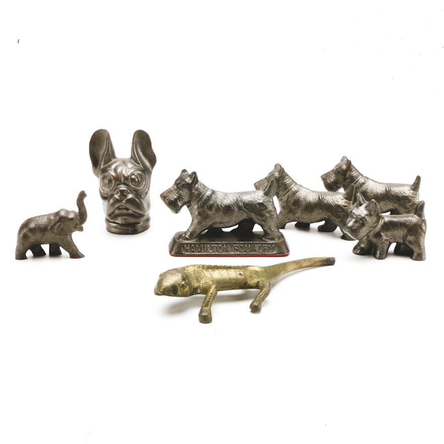 Collection of Hamilton Foundry Miniature Cast Iron Animals