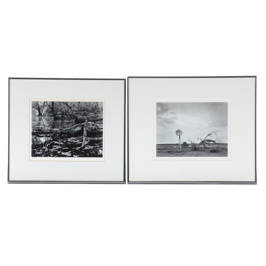 Two Jim Allen Signed Black and White Photographs