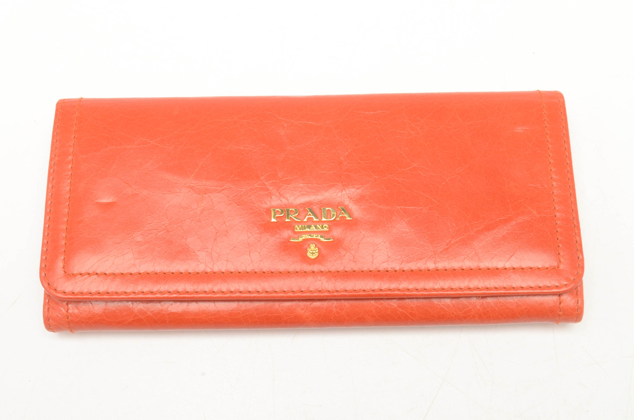 Prada Vitello Shine Leather Wallet