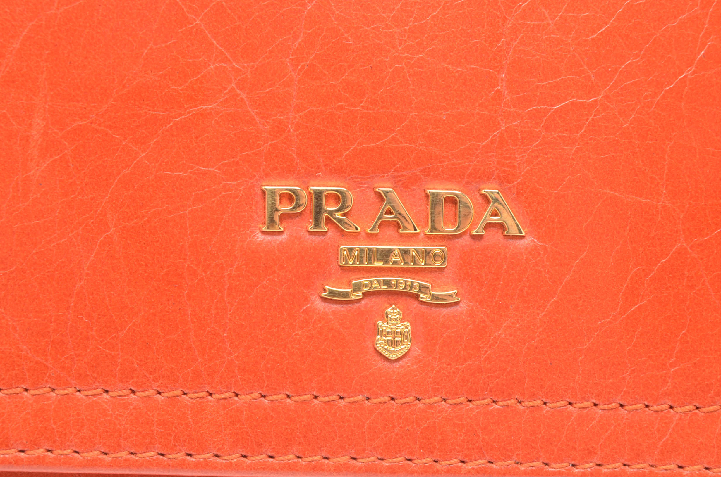 Prada Vitello Shine Leather Wallet