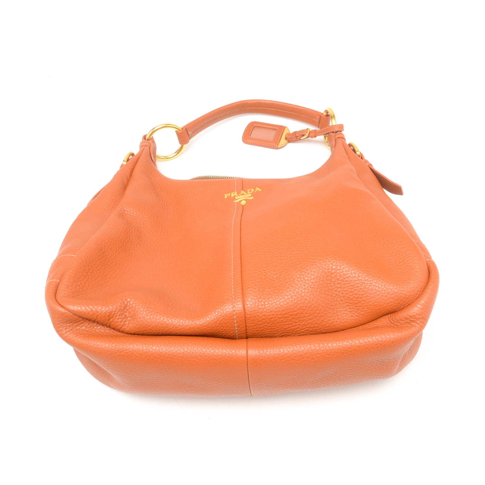 Prada Vitello Daino Hobo Leather Shoulder Bag