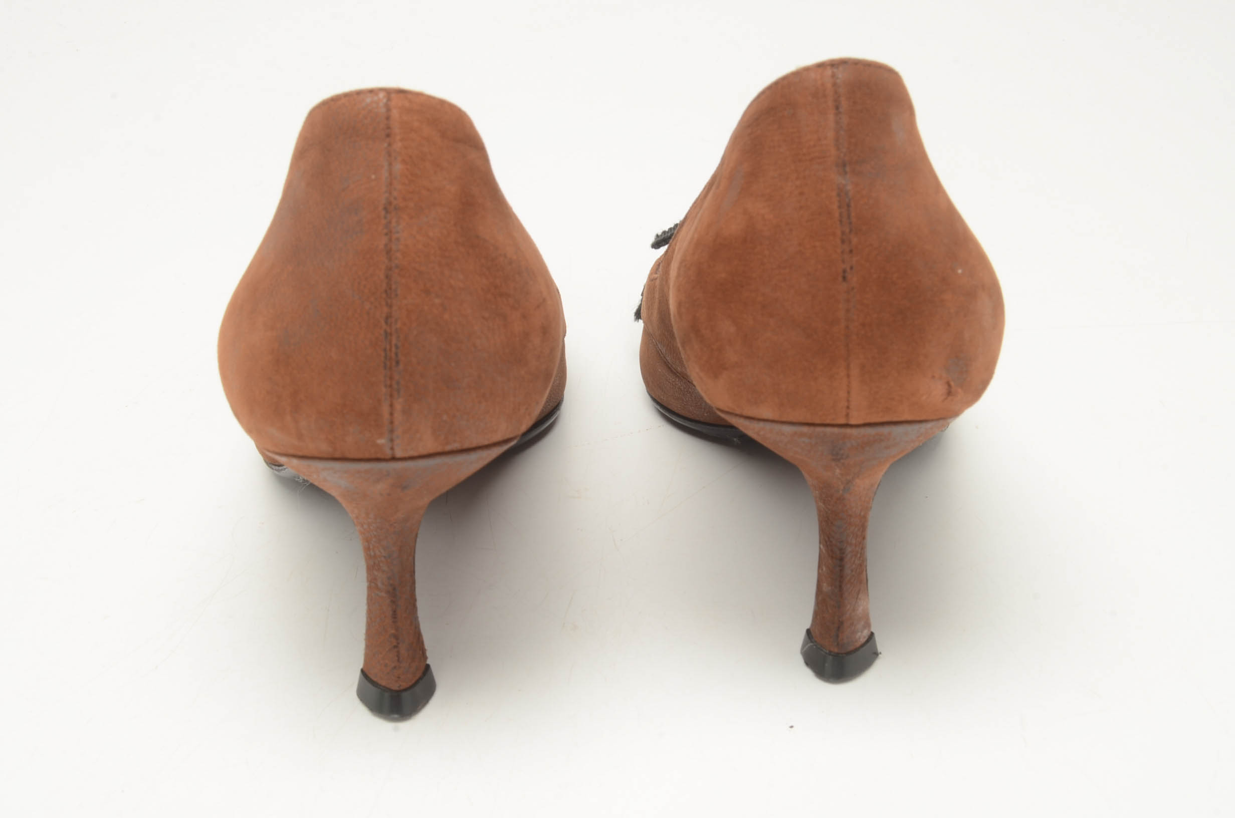 Prada Leather Kitten Heels