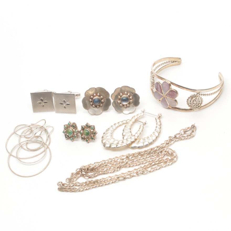 Assortment of Sterling Silver and Costume Jewelry