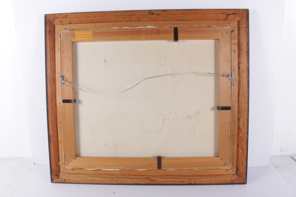 Vintage M. Blake Original Oil Painting of Boats