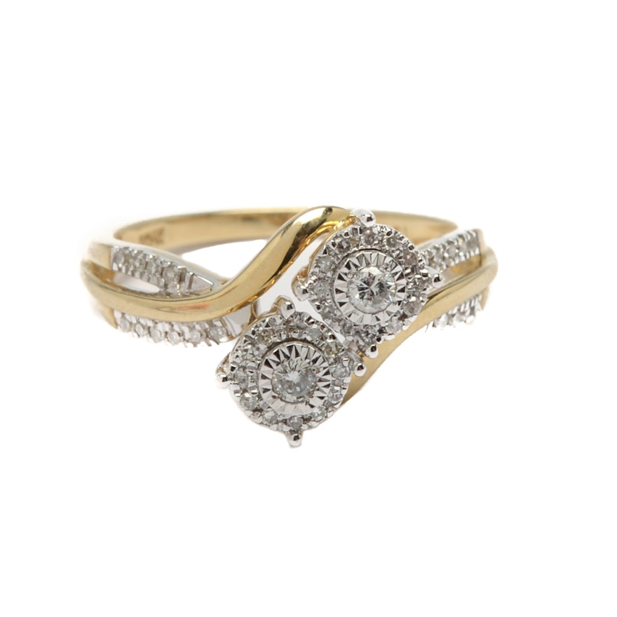 10K Yellow Gold Diamond Ring