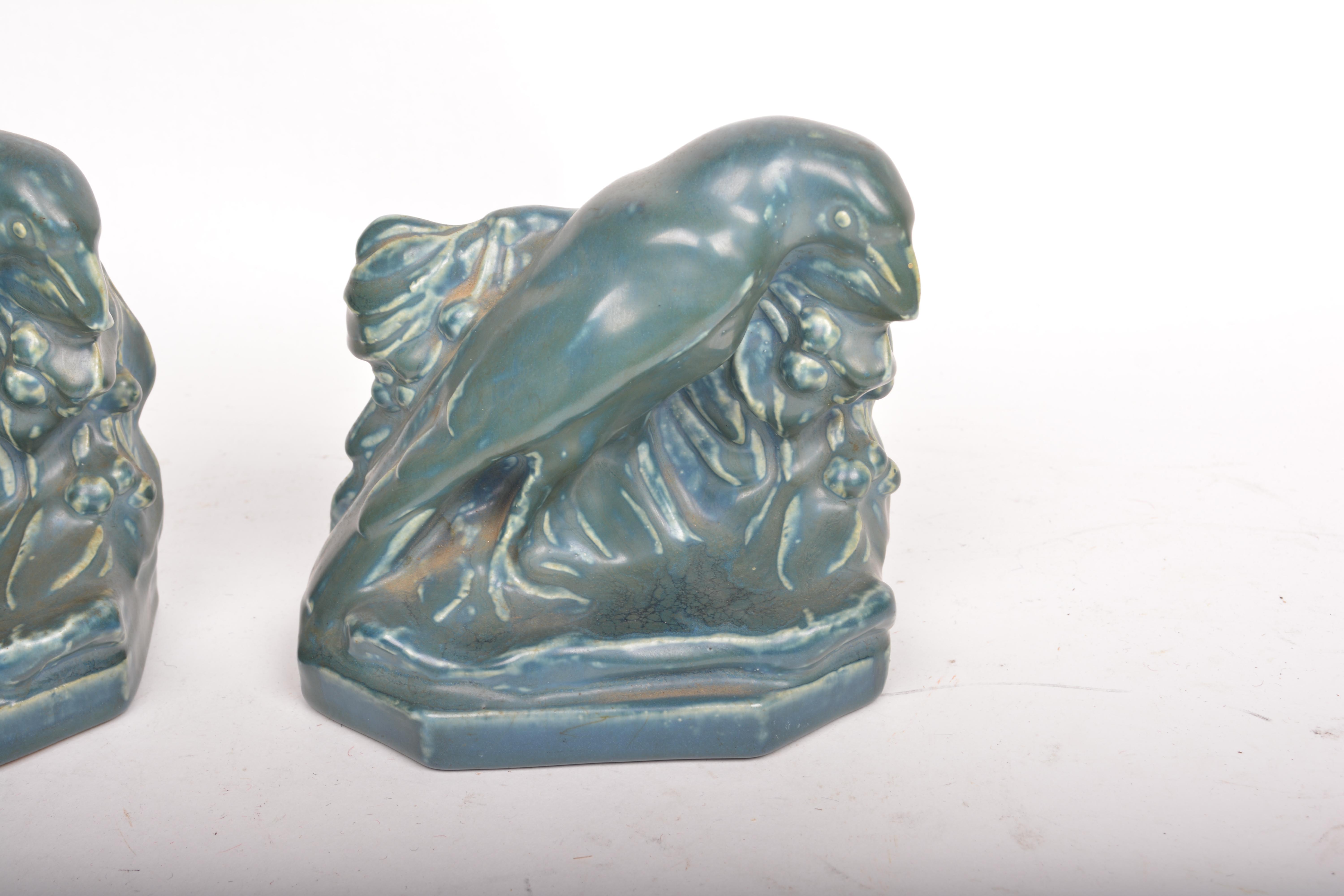 1922 Rookwood Pottery "Rook" Bookends