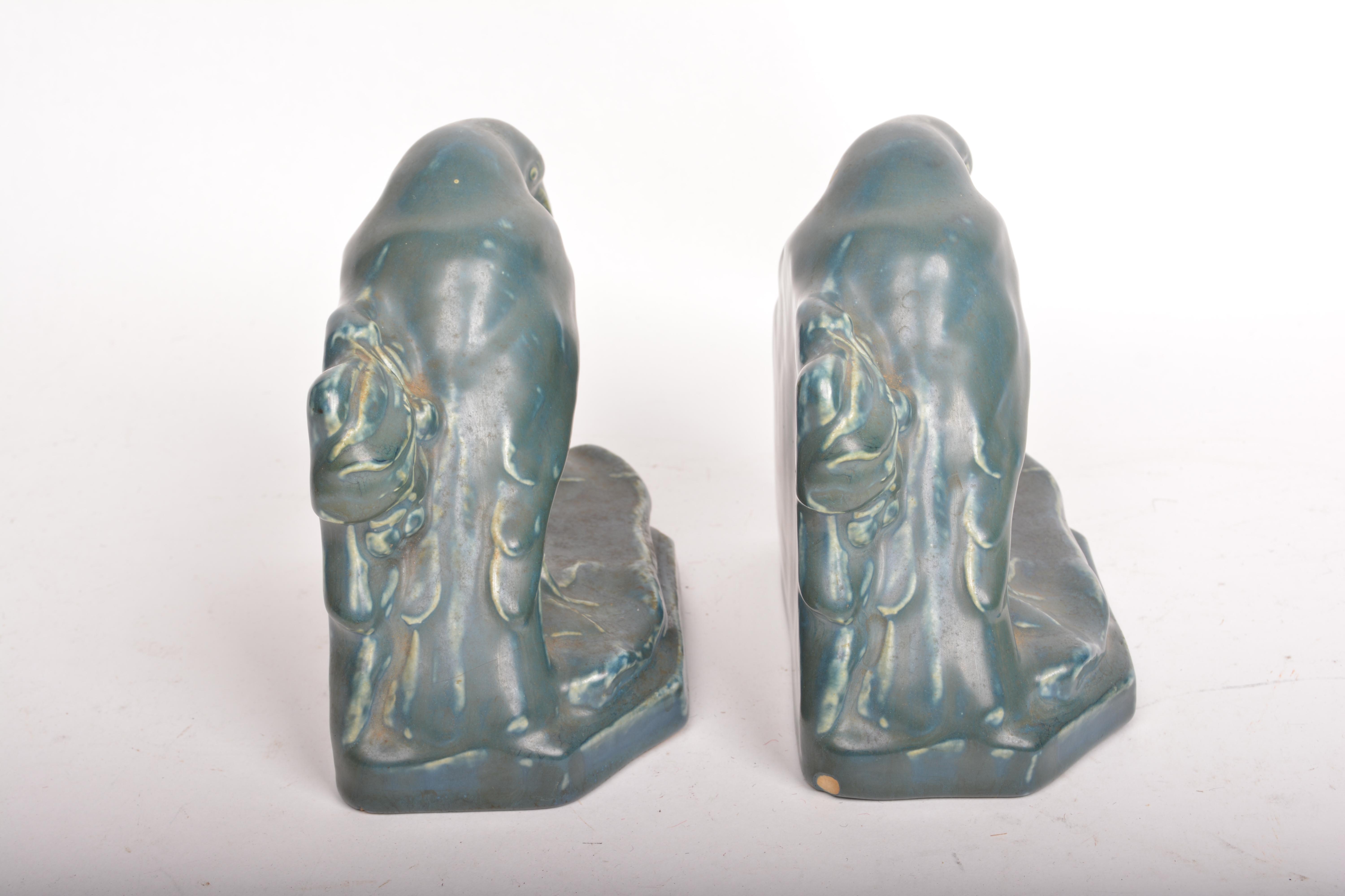 1922 Rookwood Pottery "Rook" Bookends