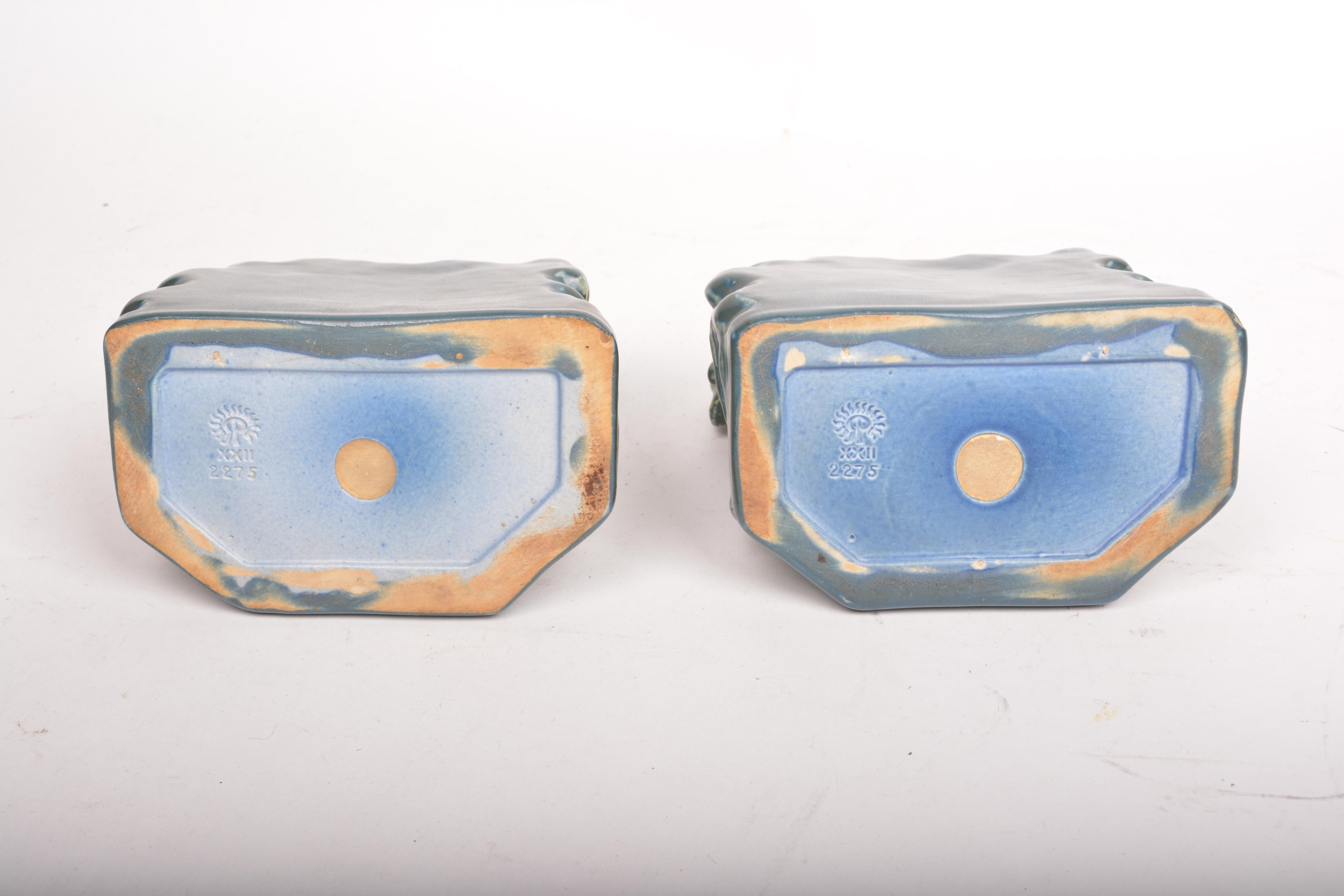 1922 Rookwood Pottery "Rook" Bookends