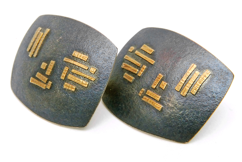 Lisa Ceccorulli Signed Sterling Silver and 22K Yellow Gold Jewelry