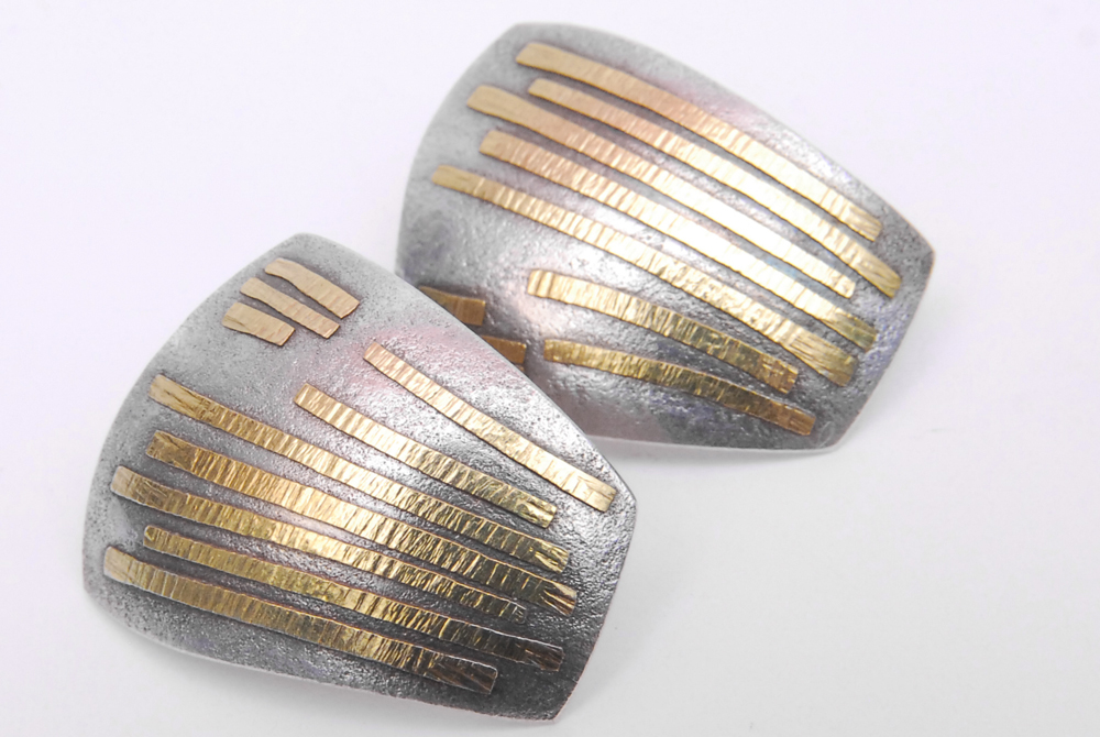 Lisa Ceccorulli Signed Sterling Silver and 22K Yellow Gold Jewelry