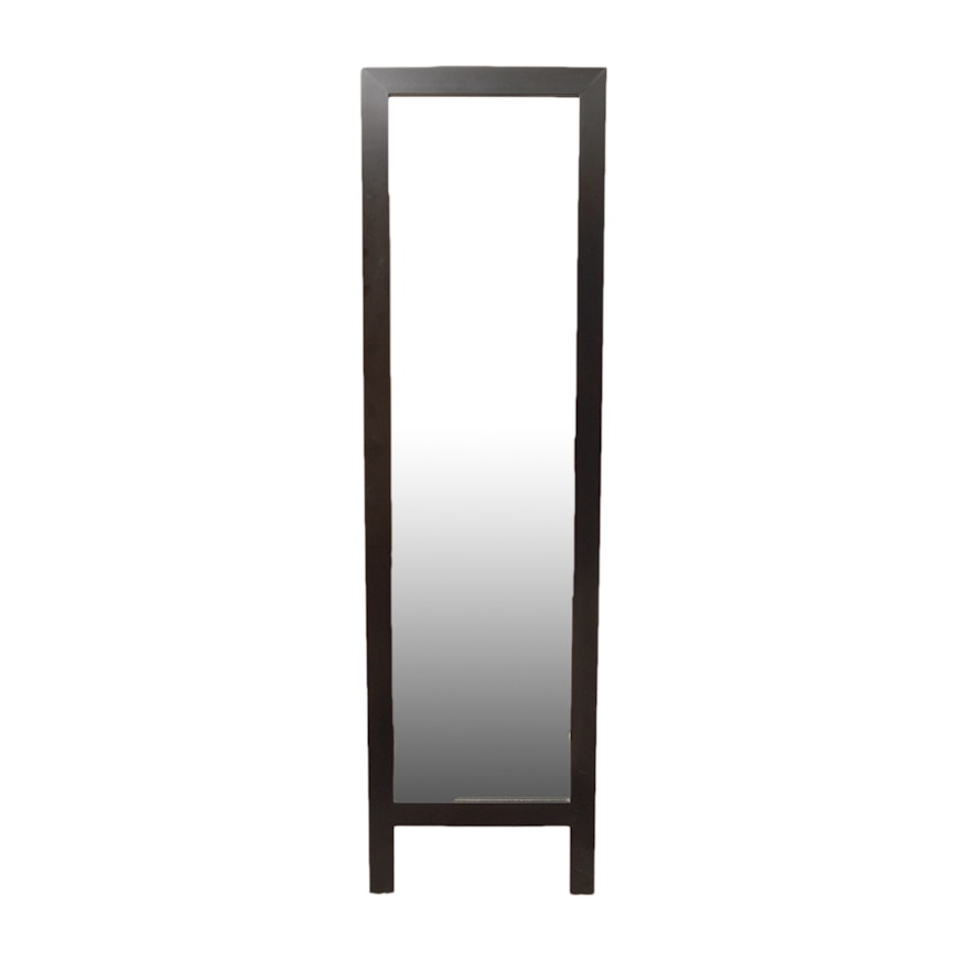 Easel Back Espresso Finished Full Length Standing Mirror